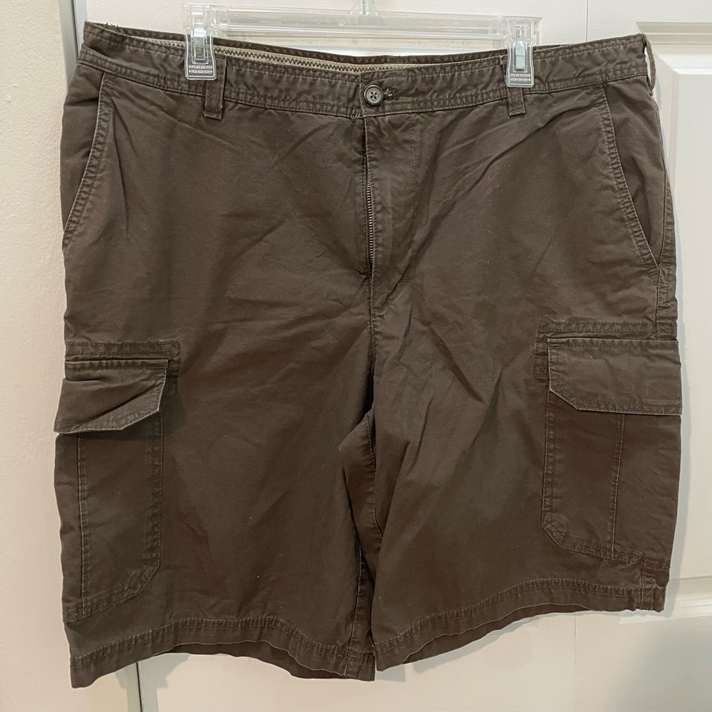 Men’s Izod 38 Cargo Shorts Brown, Cotton